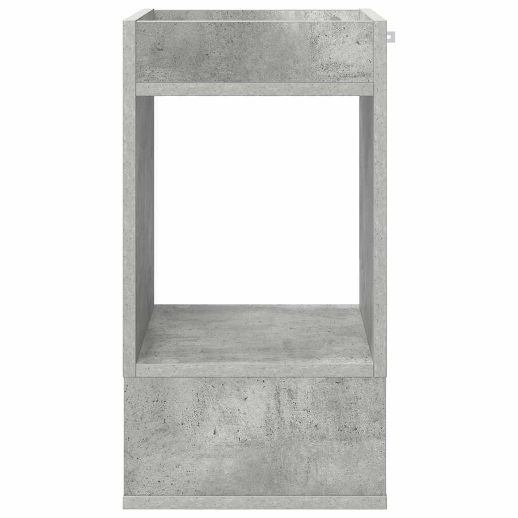Tavolino Grigio cemento 30 x 30 x 56 cm Legno multistrato