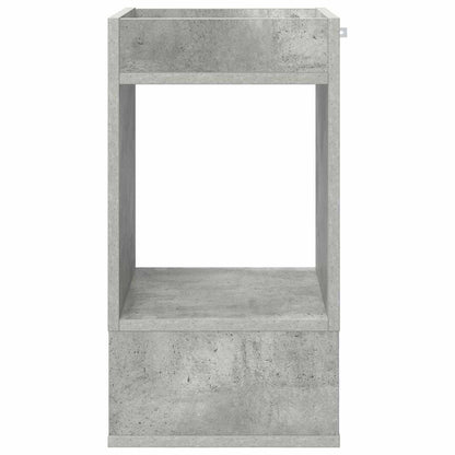 Tavolino Grigio cemento 30 x 30 x 56 cm Legno multistrato