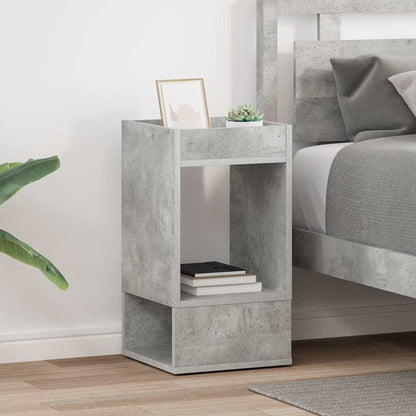 Tavolino 2 pcs Grigio cemento 30 x 30 x 56 cm Legno multistrato