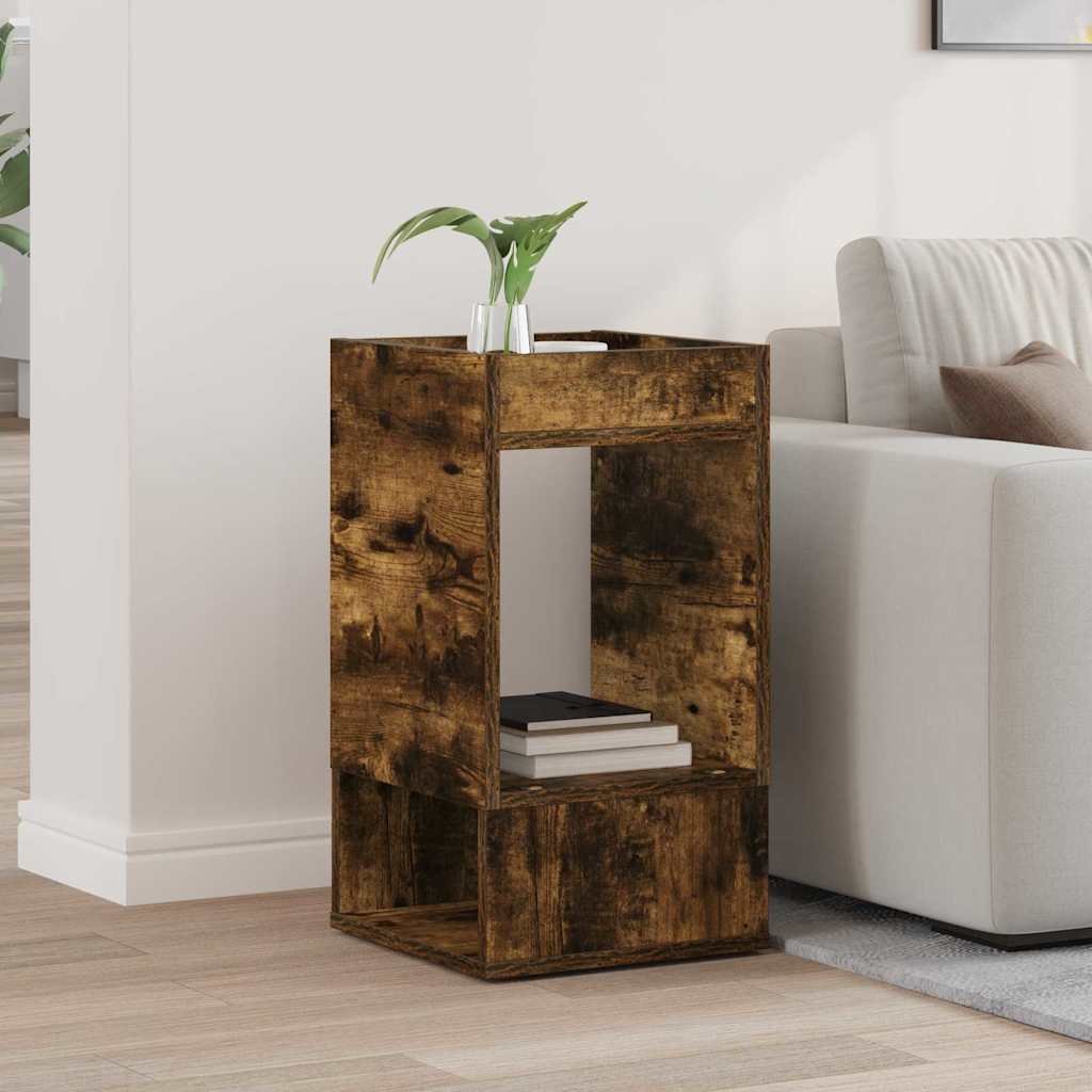 Tavolino Rovere fumÃ© 30 x 30 x 56 cm Legno multistrato