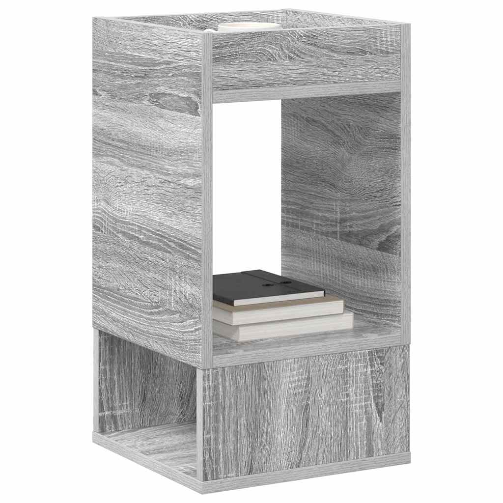 Tavolino Grigio Sonoma 30 x 30 x 56 cm Legno multistrato