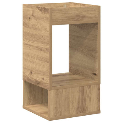 Tavolino Rovere artigianale 30 x 30 x 56 cm Legno multistrato