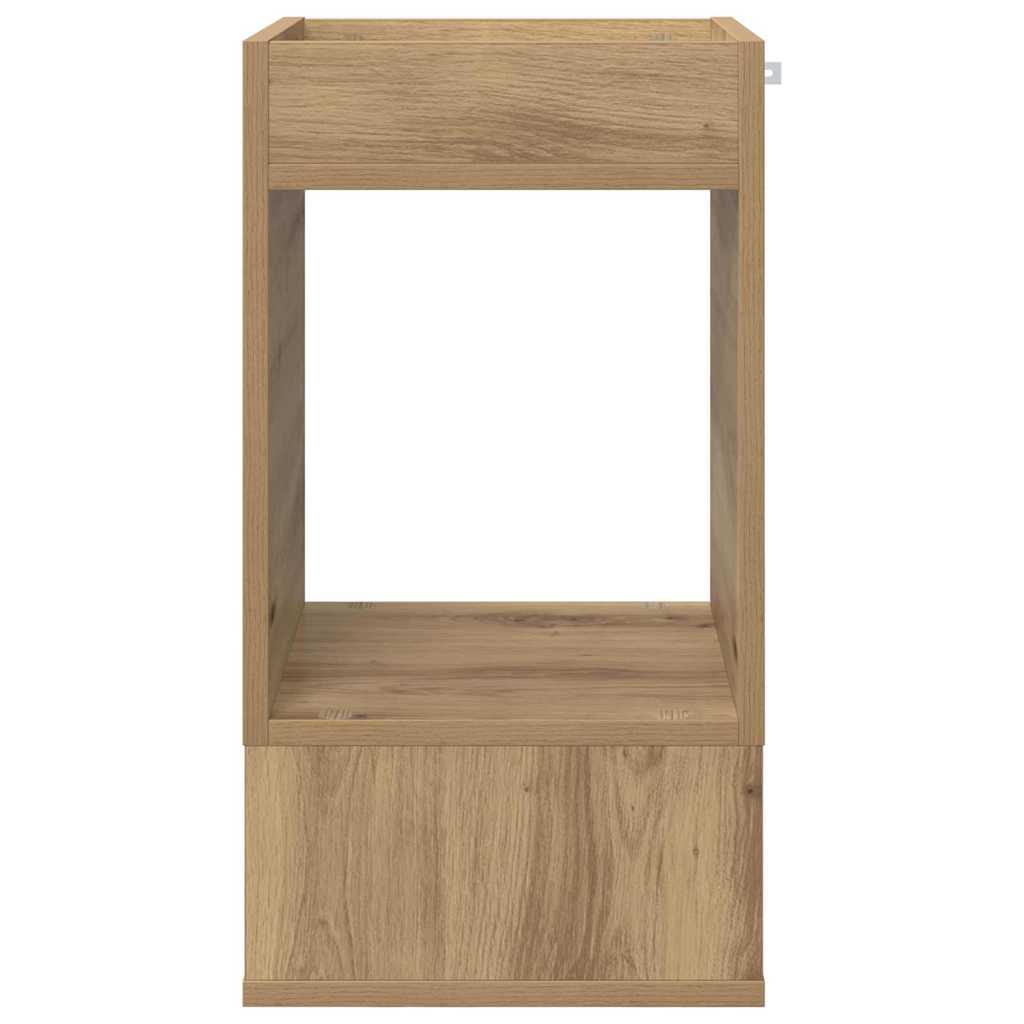 Tavolino Rovere artigianale 30 x 30 x 56 cm Legno multistrato
