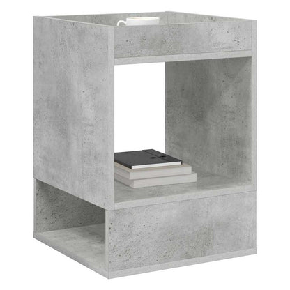 Tavolino Grigio cemento 40 x 40 x 56 cm Legno multistrato