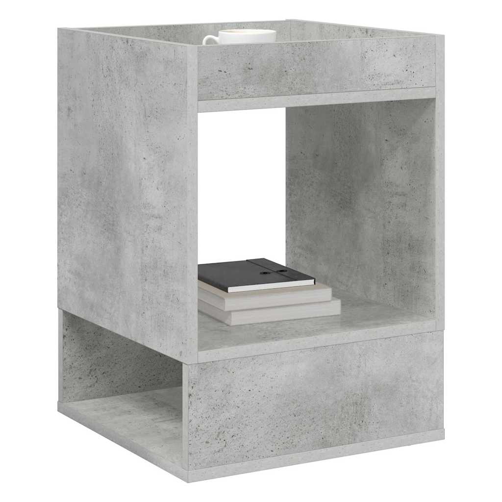 Tavolino 2 pcs Grigio cemento 40 x 40 x 56 cm Legno multistrato