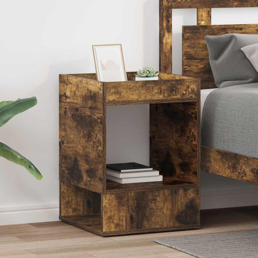 Tavolino 2 pcs Rovere fumÃ© 40 x 40 x 56 cm Legno multistrato