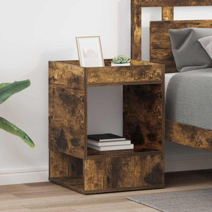 Tavolino 2 pcs Rovere fumÃ© 40 x 40 x 56 cm Legno multistrato