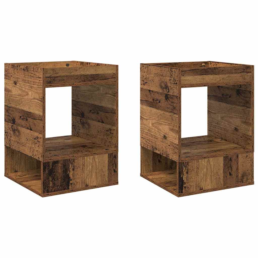 Tavolino 2 pcs Legno vecchio 40 x 40 x 56 cm Legno multistrato