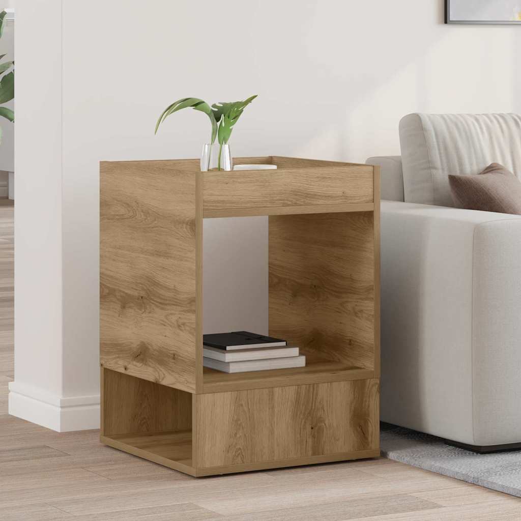Tavolino Rovere artigianale 40 x 40 x 56 cm Legno multistrato