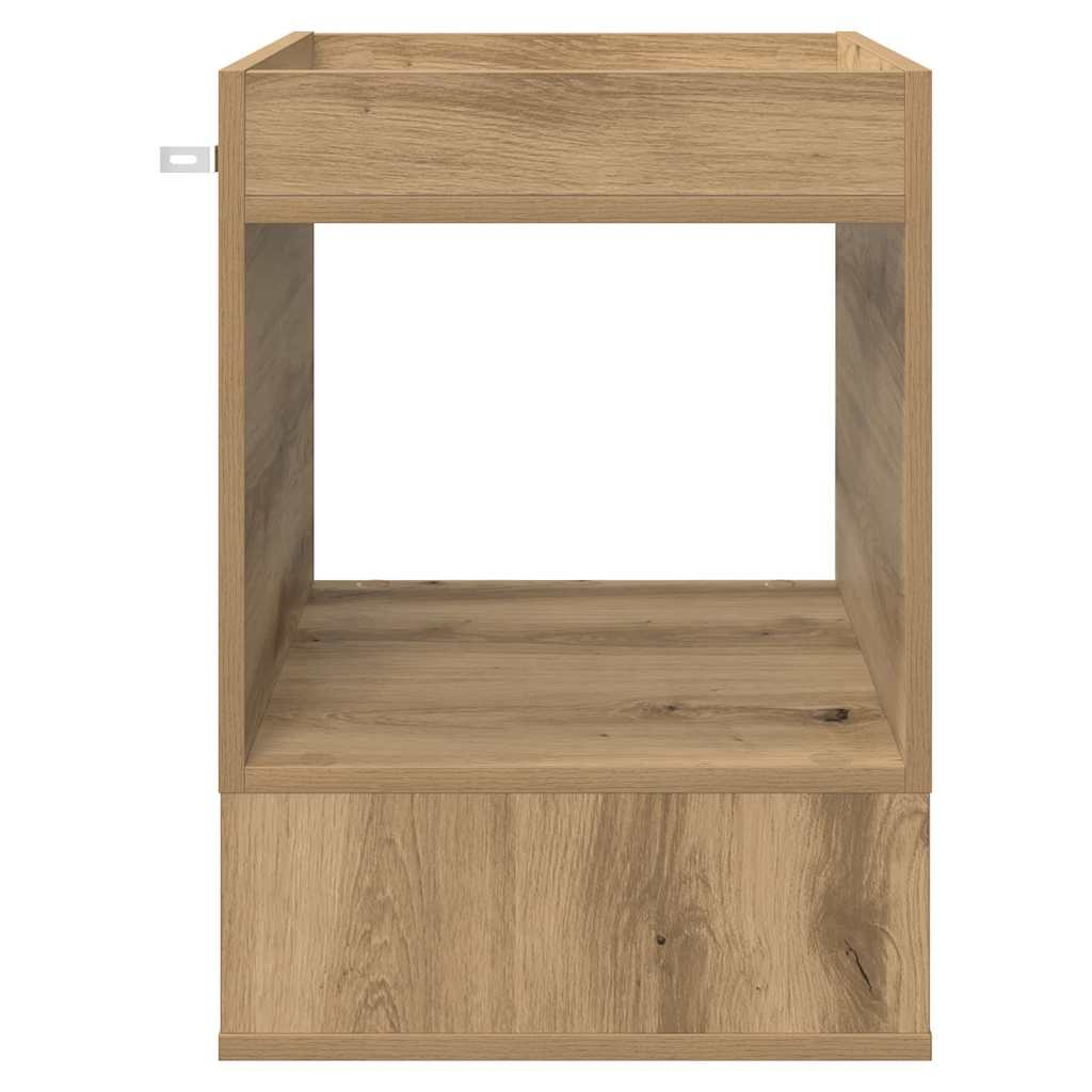 Tavolino Rovere artigianale 40 x 40 x 56 cm Legno multistrato