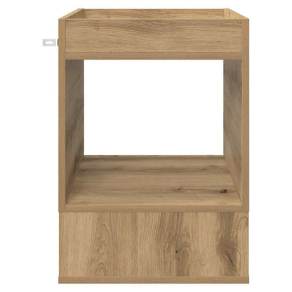 Tavolino Rovere artigianale 40 x 40 x 56 cm Legno multistrato