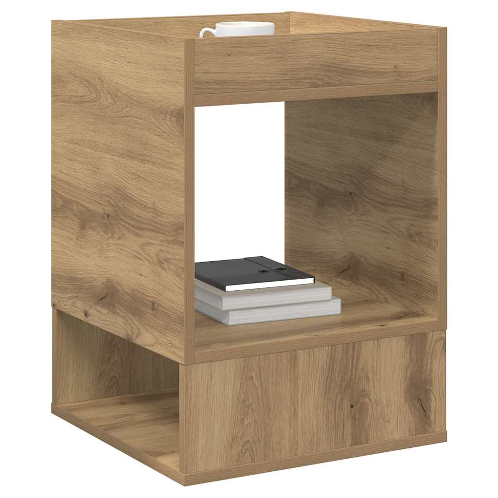 Tavolino Rovere artigianale 40 x 40 x 56 cm Legno multistrato