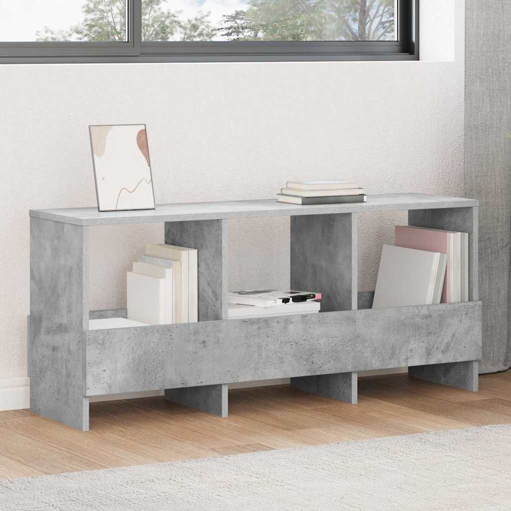 Scaffale per riviste Grigio cemento 102 x 30 x 45 cm