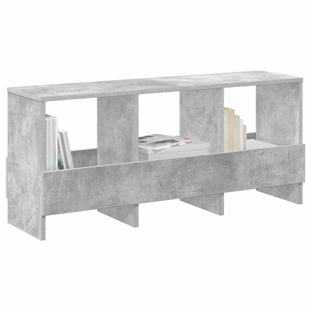 Scaffale per riviste Grigio cemento 102 x 30 x 45 cm