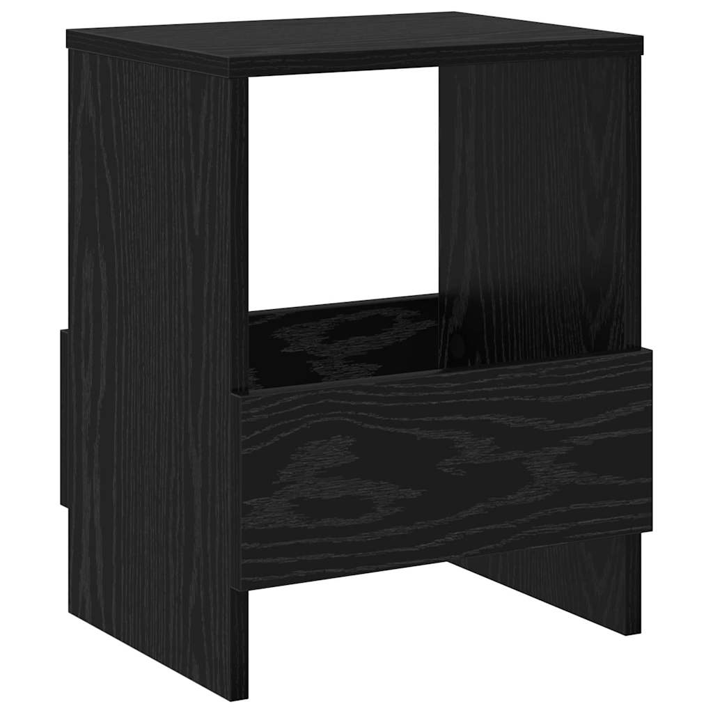 Scaffale per riviste Rovere Nero 35 x 30 x 45 cm