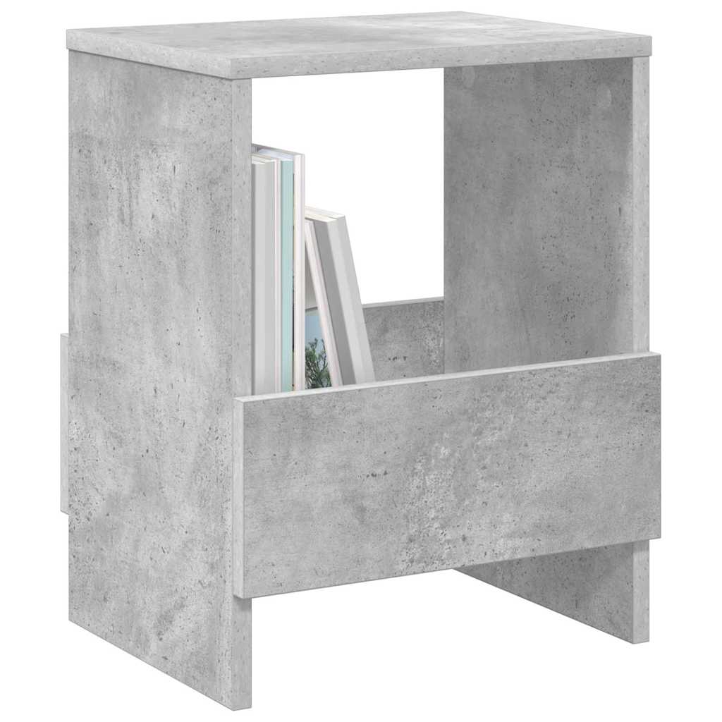 Scaffale per riviste Grigio cemento 35 x 30 x 45 cm