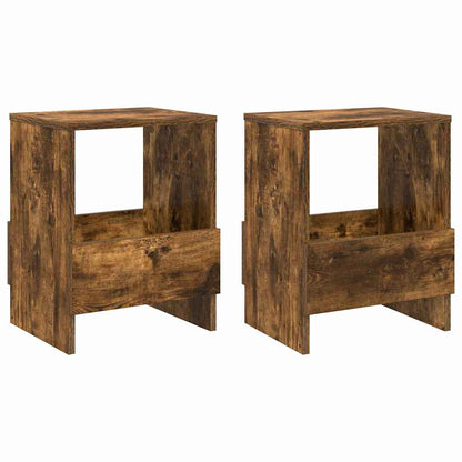 Scaffale per riviste 2 pcs Rovere fumÃ© 35 x 30 x 45 cm