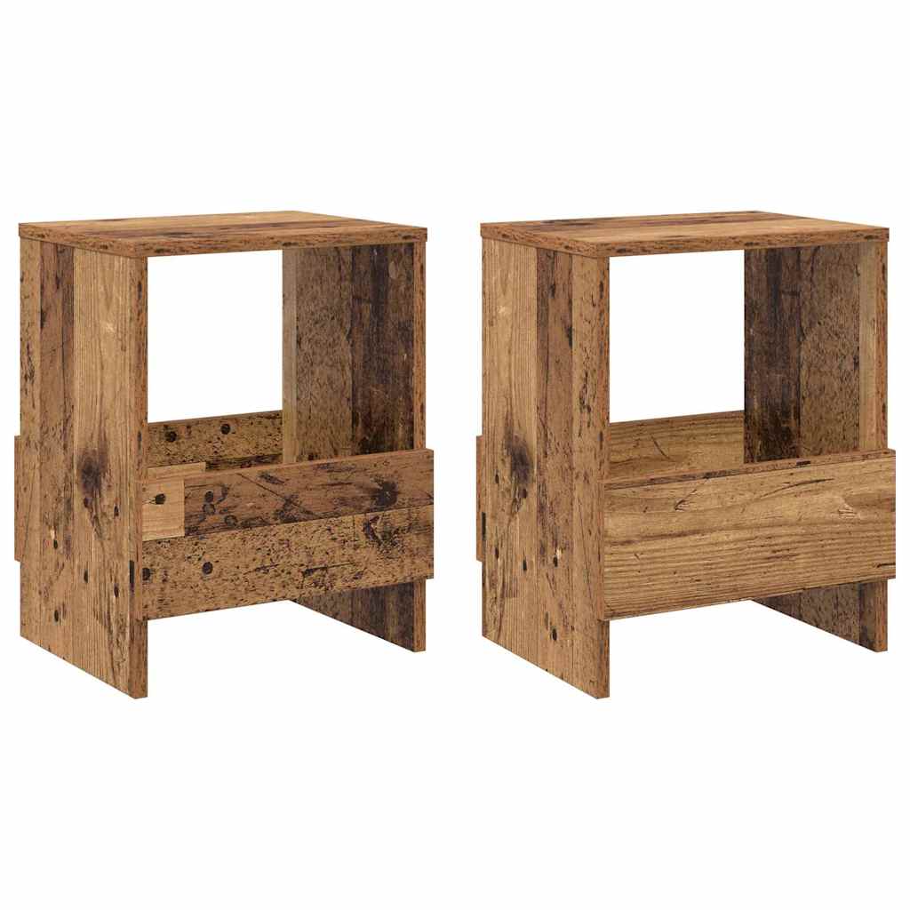 Scaffale per riviste 2 pcs Legno vecchio 35 x 30 x 45 cm