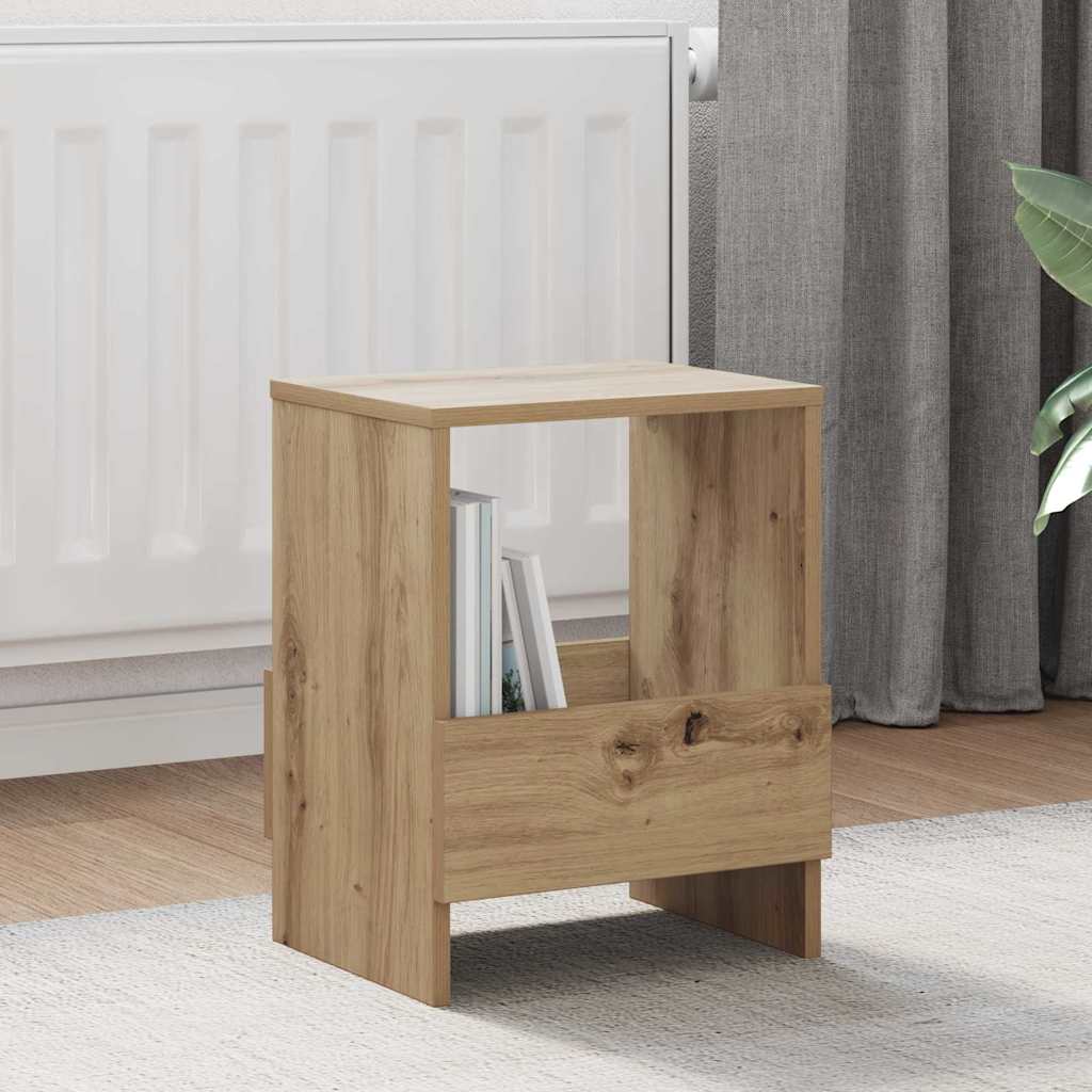 Scaffale per riviste 2 pcs Rovere artigianale 35 x 30 x 45 cm