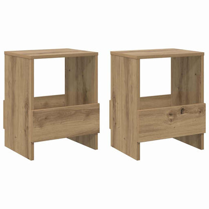 Scaffale per riviste 2 pcs Rovere artigianale 35 x 30 x 45 cm
