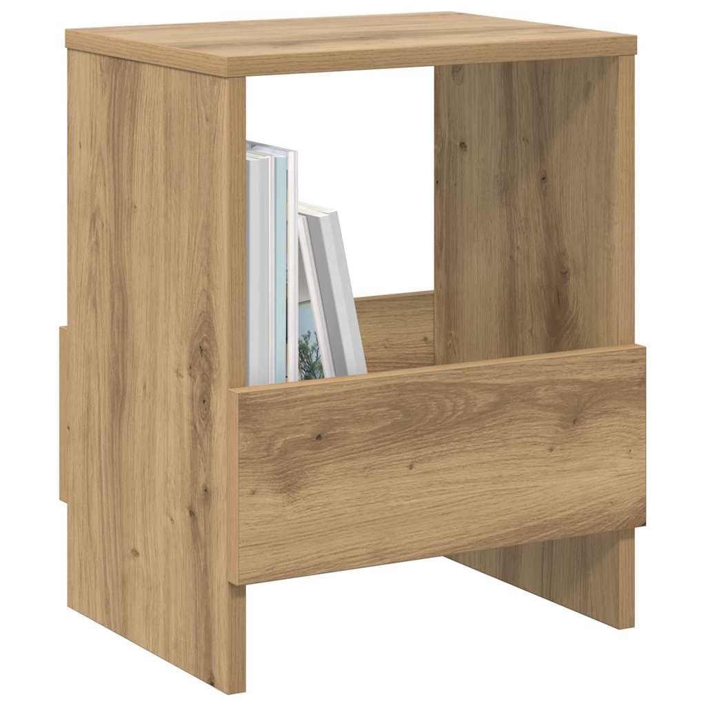 Scaffale per riviste 2 pcs Rovere artigianale 35 x 30 x 45 cm