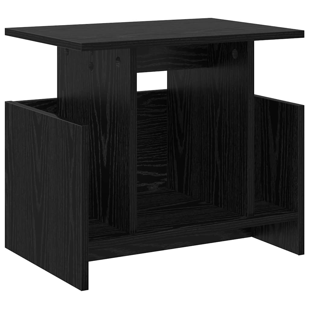 Supporto TV Rovere Nero 50 x 35 x 45 cm Legno multistrato