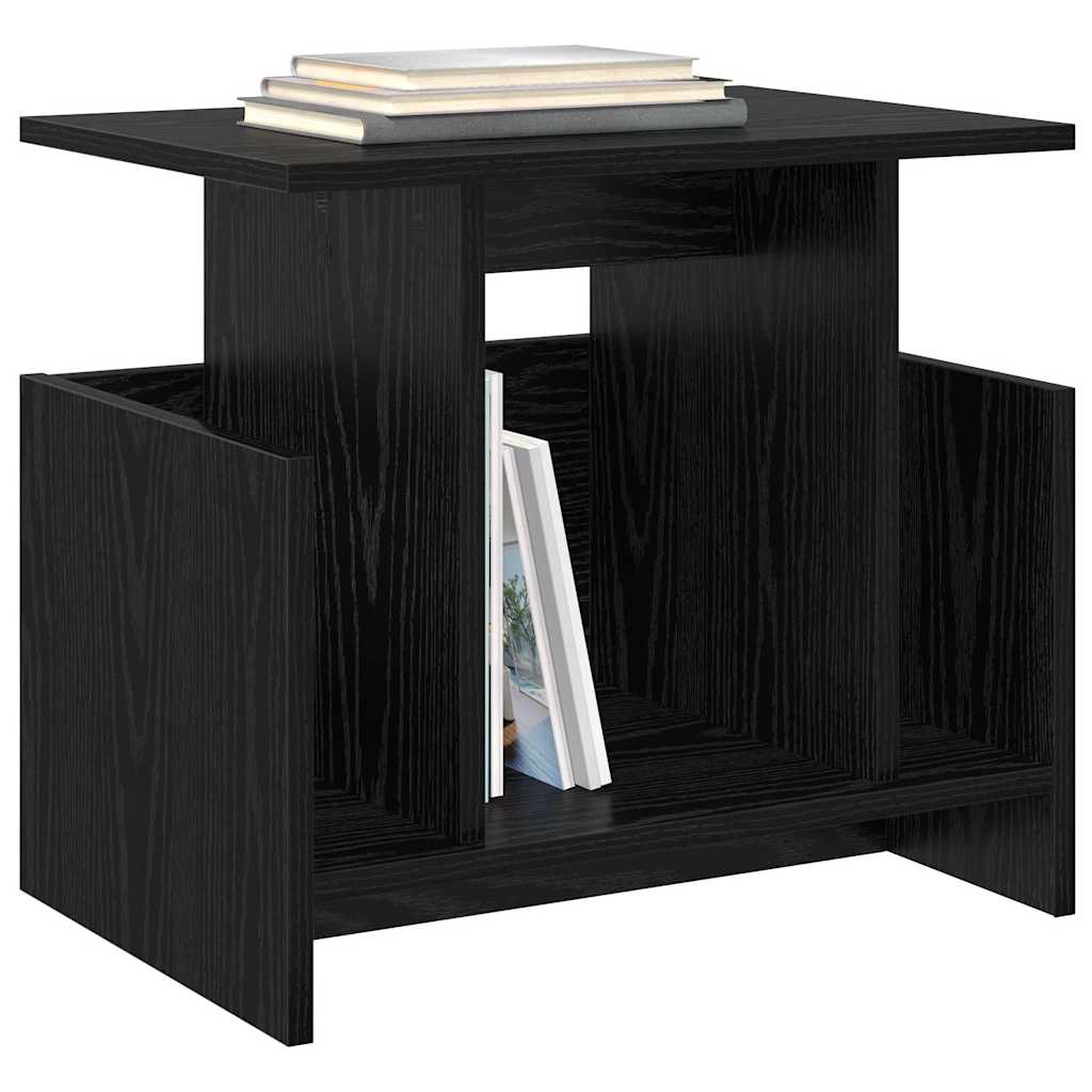 Supporto TV 2 pcs Rovere Nero 50 x 35 x 45 cm Legno multistrato