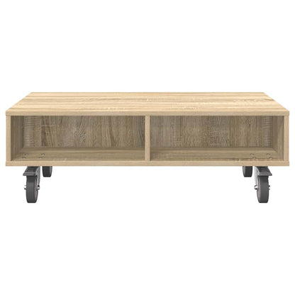 Tavolino con Ruote Rovere Sonoma 90 x 50 x 30 cm