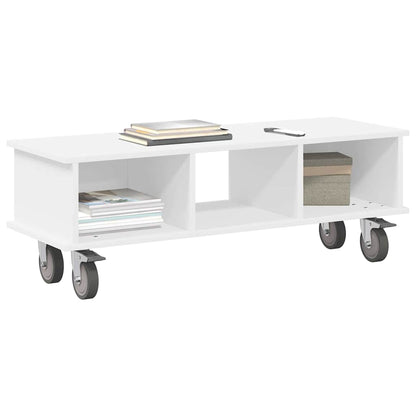 Supporto TV Bianco 100 x 35 x 35 cm Legno multistrato