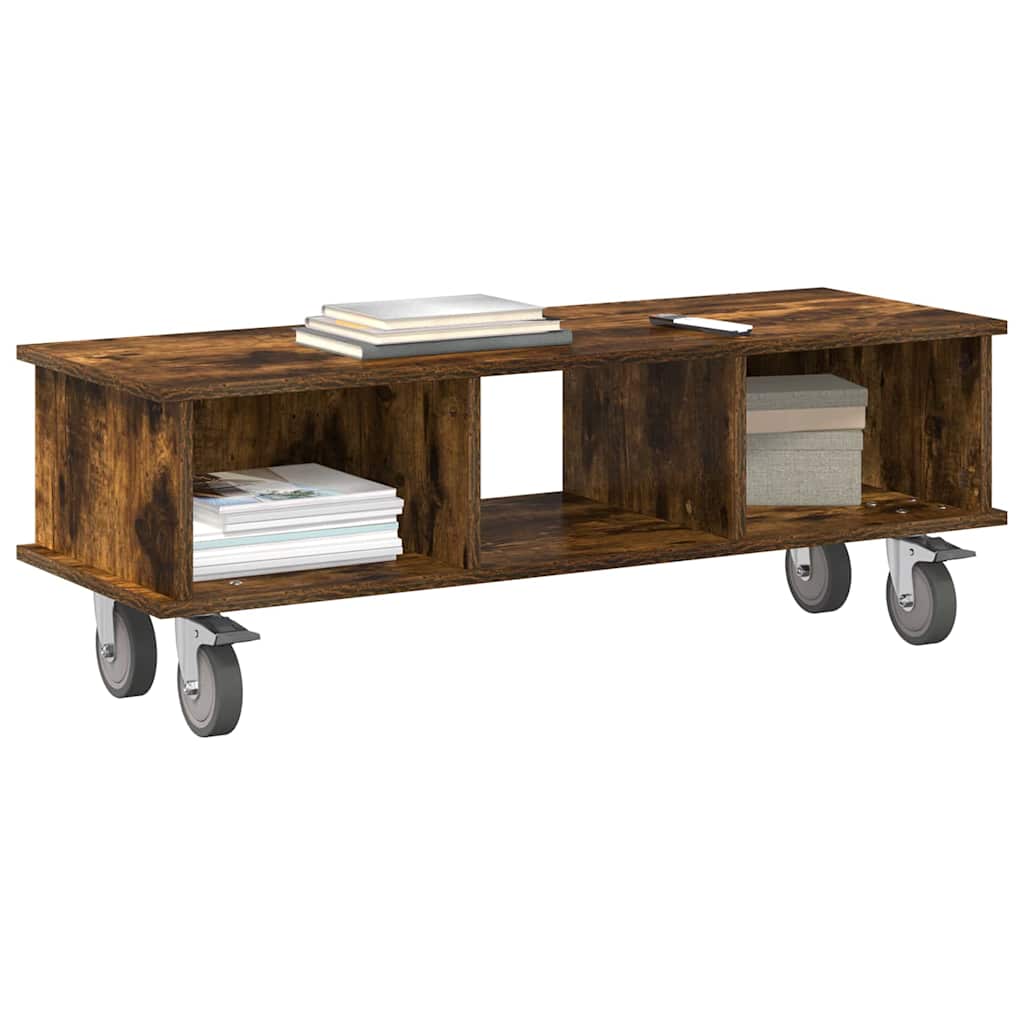 Supporto TV Rovere fumÃ© 100 x 35 x 35 cm Legno multistrato