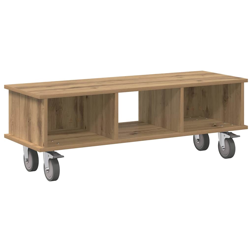 Supporto TV Rovere artigianale 100 x 35 x 35 cm