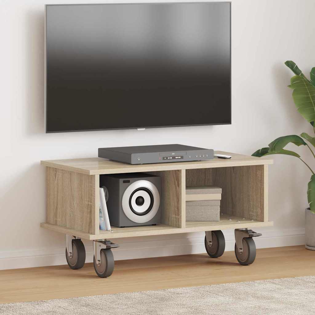 Supporto TV Rovere Sonoma 68,5 x 35 x 35 cm Legno multistrato