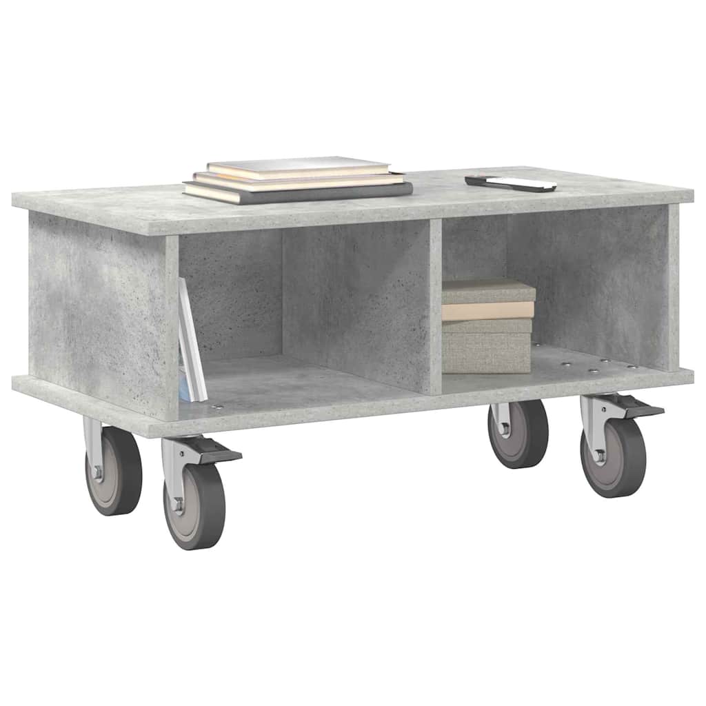 Supporto TV Grigio cemento 68,5 x 35 x 35 cm Legno multistrato