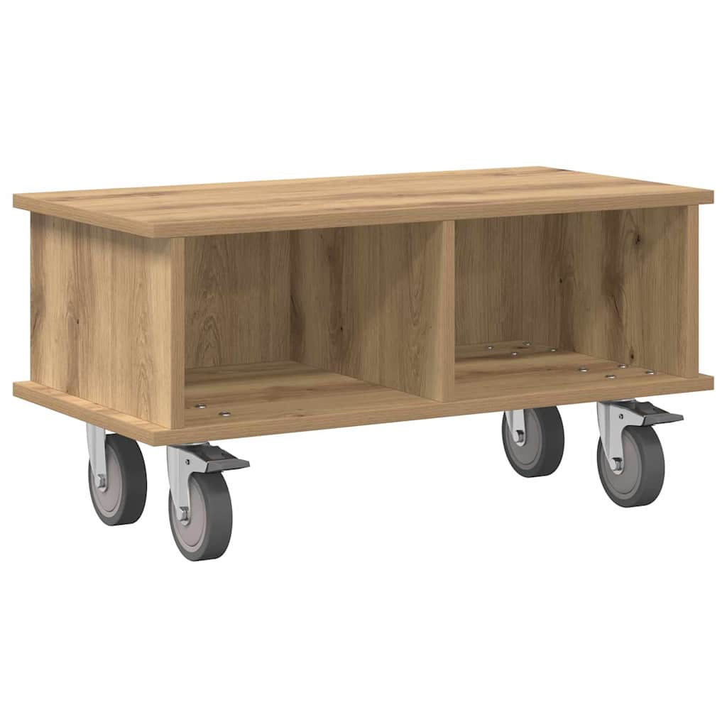 Supporto TV Rovere artigianale 68,5 x 35 x 35 cm