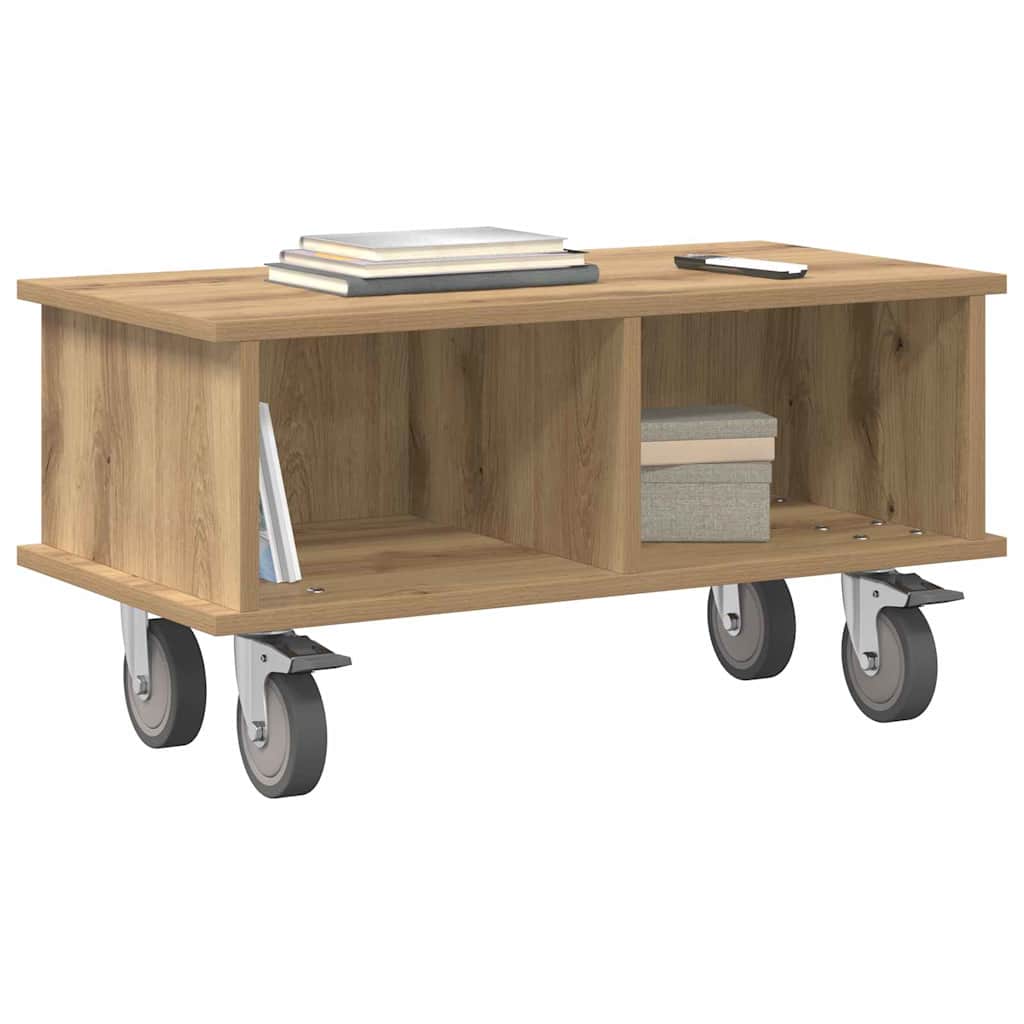 Supporto TV Rovere artigianale 68,5 x 35 x 35 cm