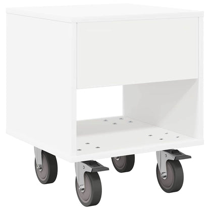 Comodino 2 pcs Bianco 40,5 x 40 x 48 cm Legno multistrato