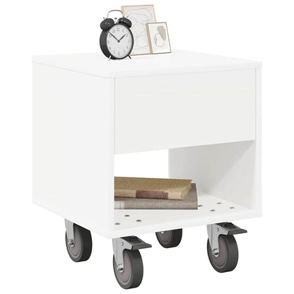 Comodino 2 pcs Bianco 40,5 x 40 x 48 cm Legno multistrato
