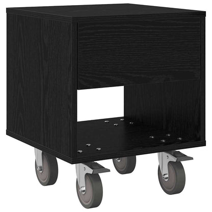 Comodino Rovere Nero 40,5 x 40 x 48 cm Legno multistrato