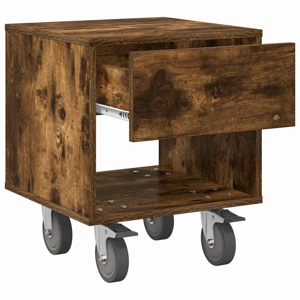 Comodino Rovere fumÃ© 40,5 x 40 x 48 cm Legno multistrato