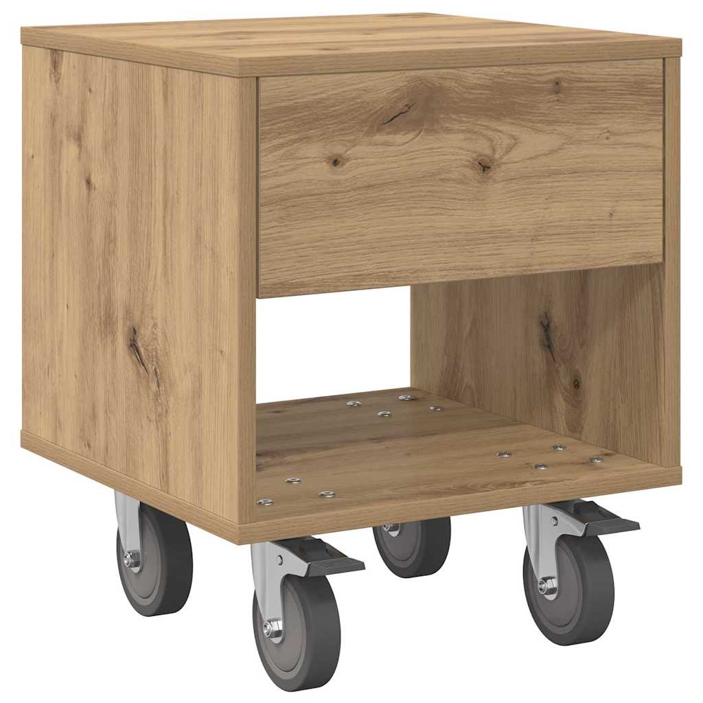 Comodino Rovere artigianale 40,5 x 40 x 48 cm Legno multistrato