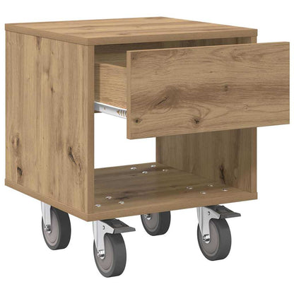 Comodino Rovere artigianale 40,5 x 40 x 48 cm Legno multistrato