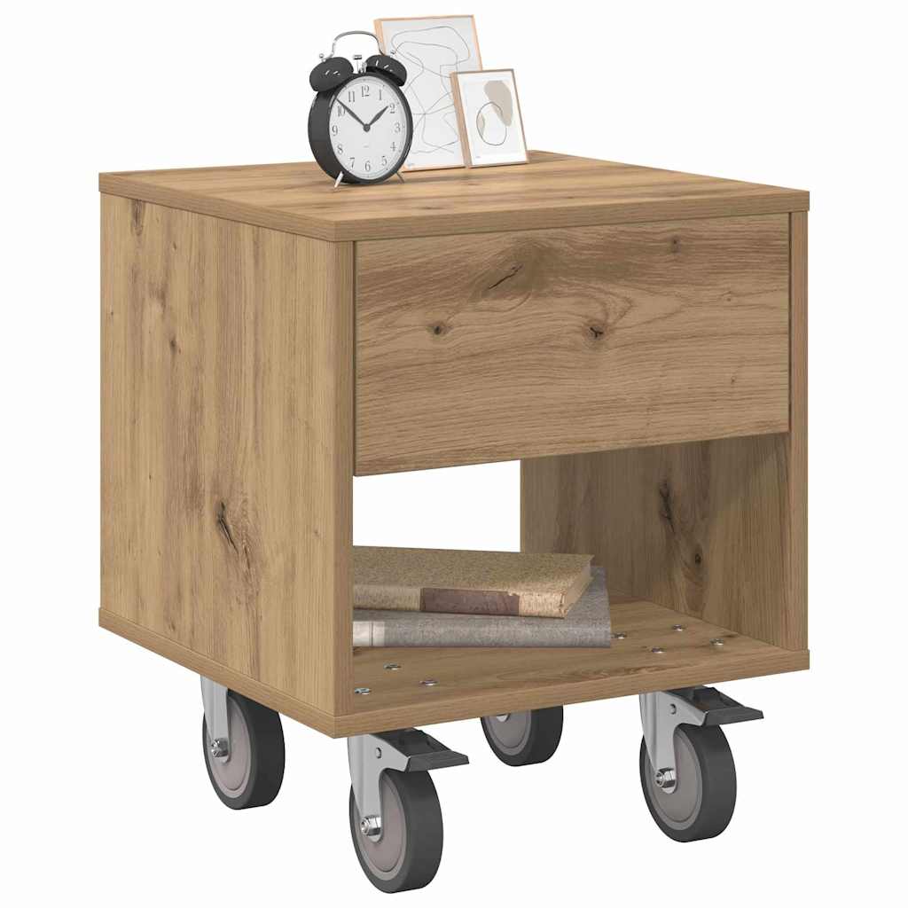 Comodino 2 pcs Rovere artigianale 40,5 x 40 x 48 cm