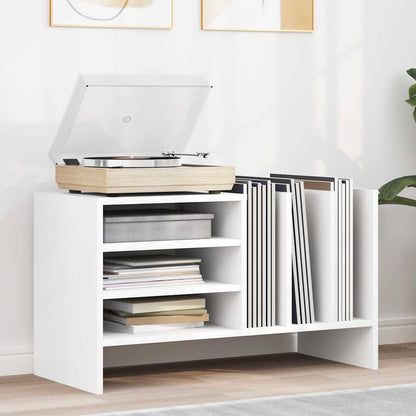 Mobile porta vinili Bianco 78.5 x 35 x 45 cm Legno multistrato