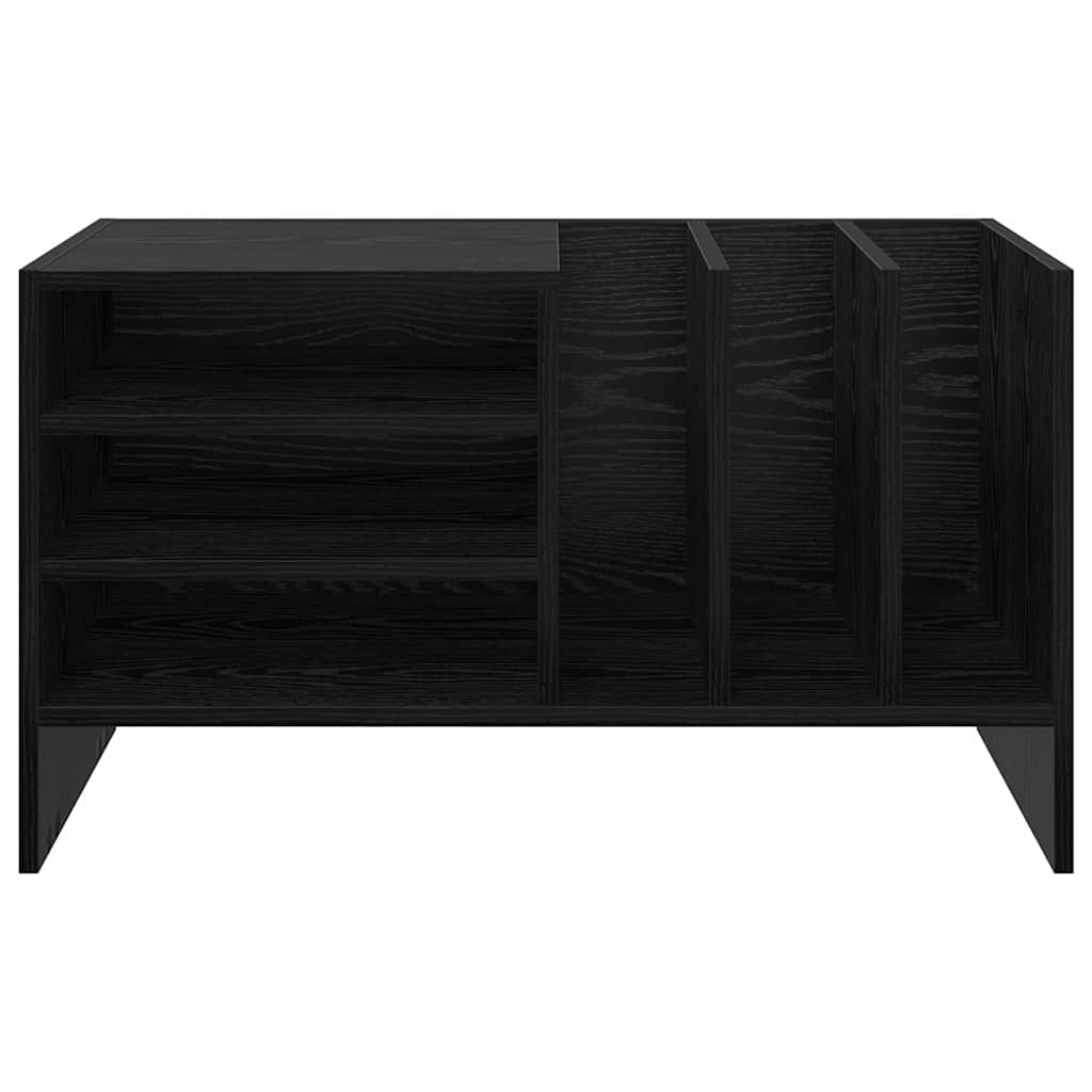 Mobile porta vinili Rovere Nero 78.5 x 35 x 45 cm
