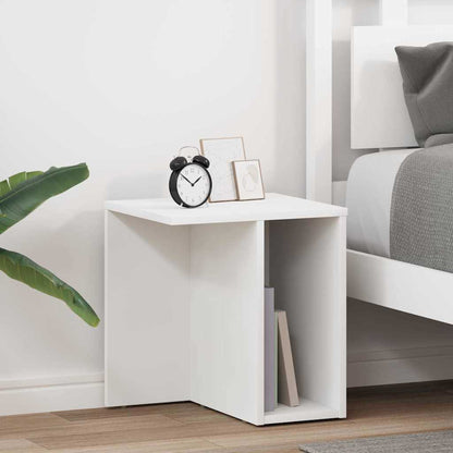 Tavolino 2 pcs Bianco 37 x 32 x 40 cm Legno multistrato