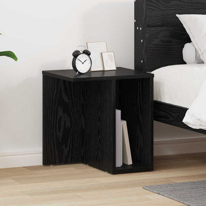 Tavolino Rovere Nero 37 x 32 x 40 cm Legno multistrato