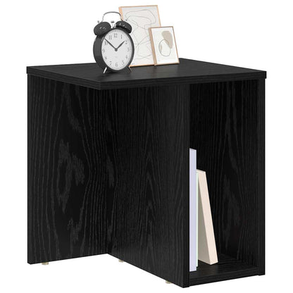 Tavolino Rovere Nero 37 x 32 x 40 cm Legno multistrato