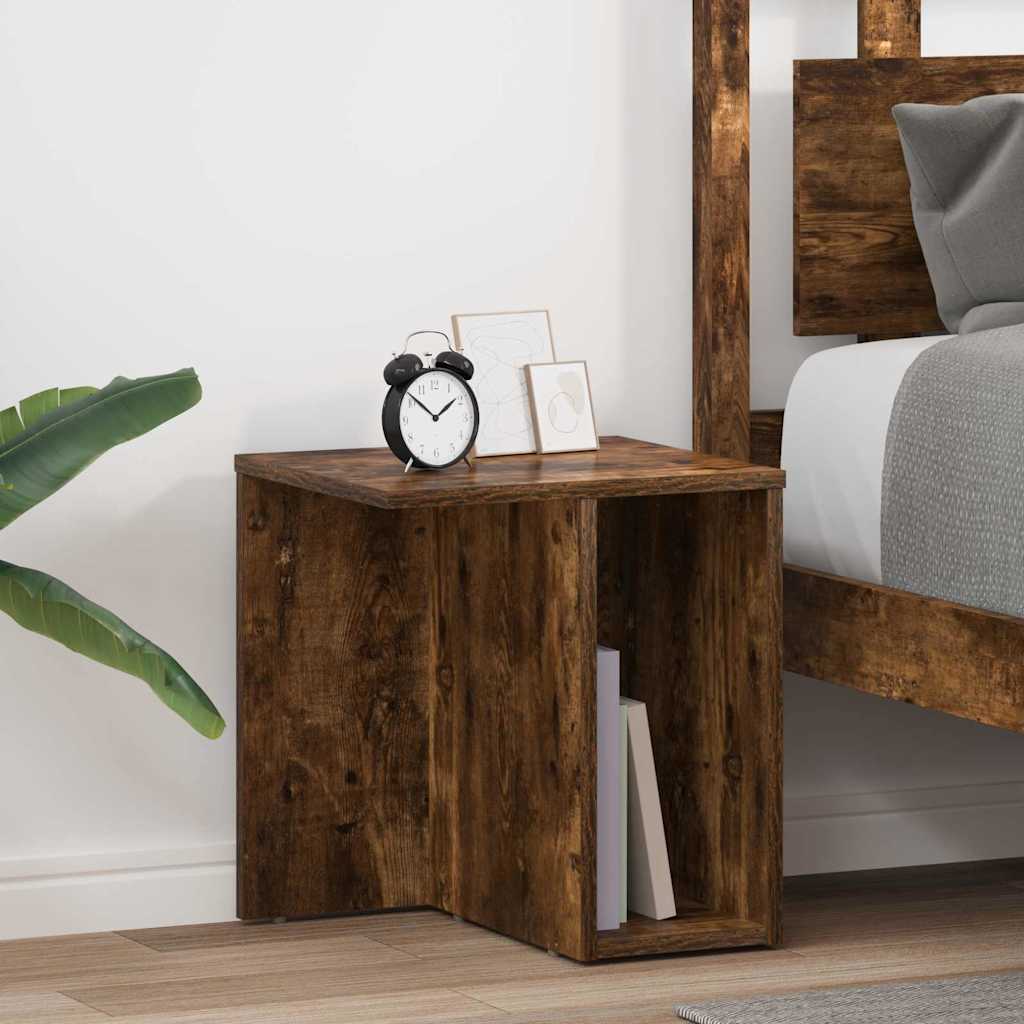 Tavolino 2 pcs Rovere fumÃ© 37 x 32 x 40 cm Legno multistrato