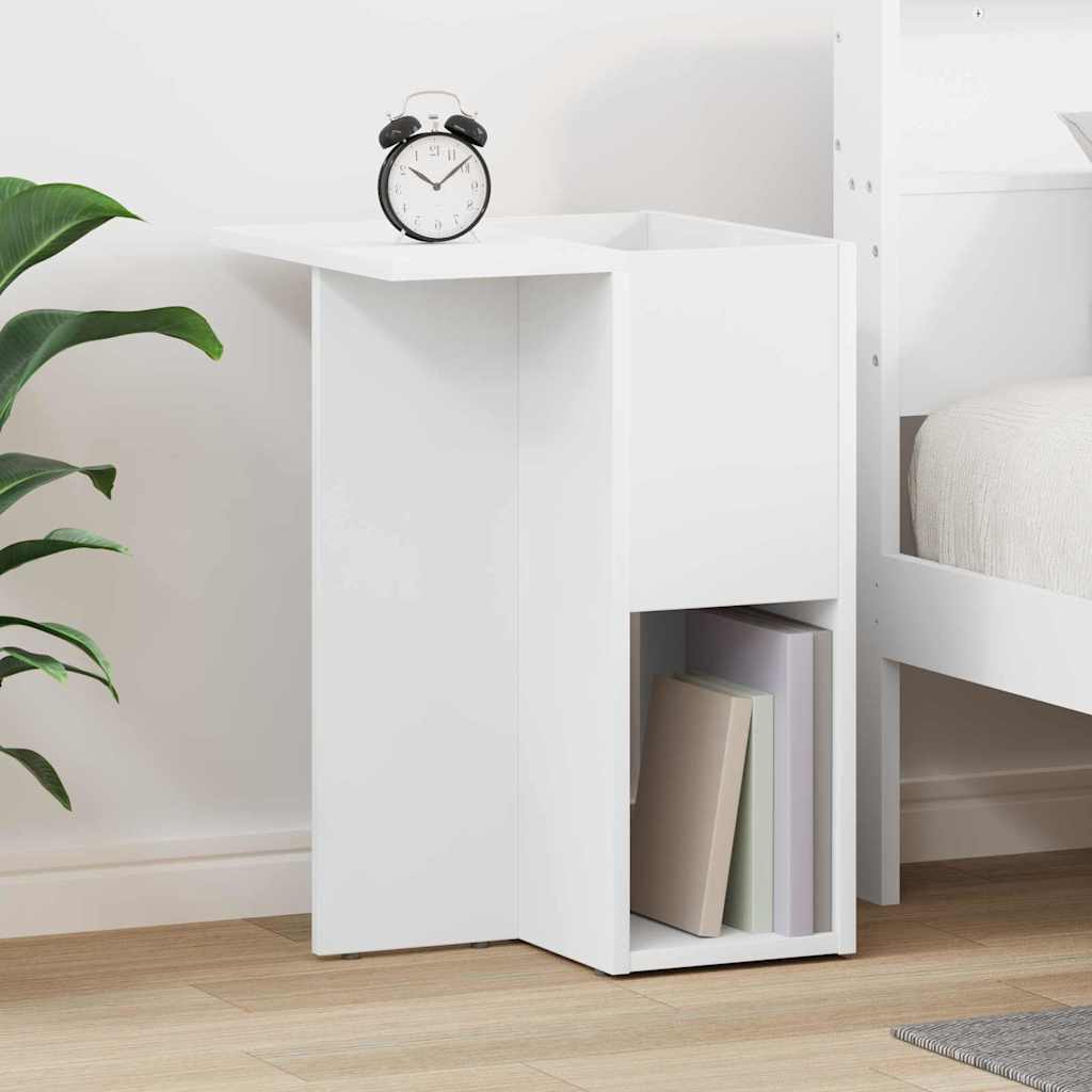 Tavolino Bianco 35 x 40 x 55 cm Legno multistrato