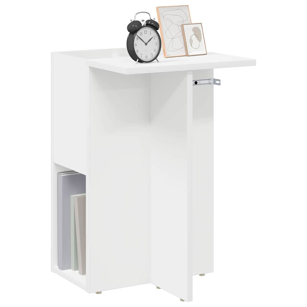 Tavolino Bianco 35 x 40 x 55 cm Legno multistrato